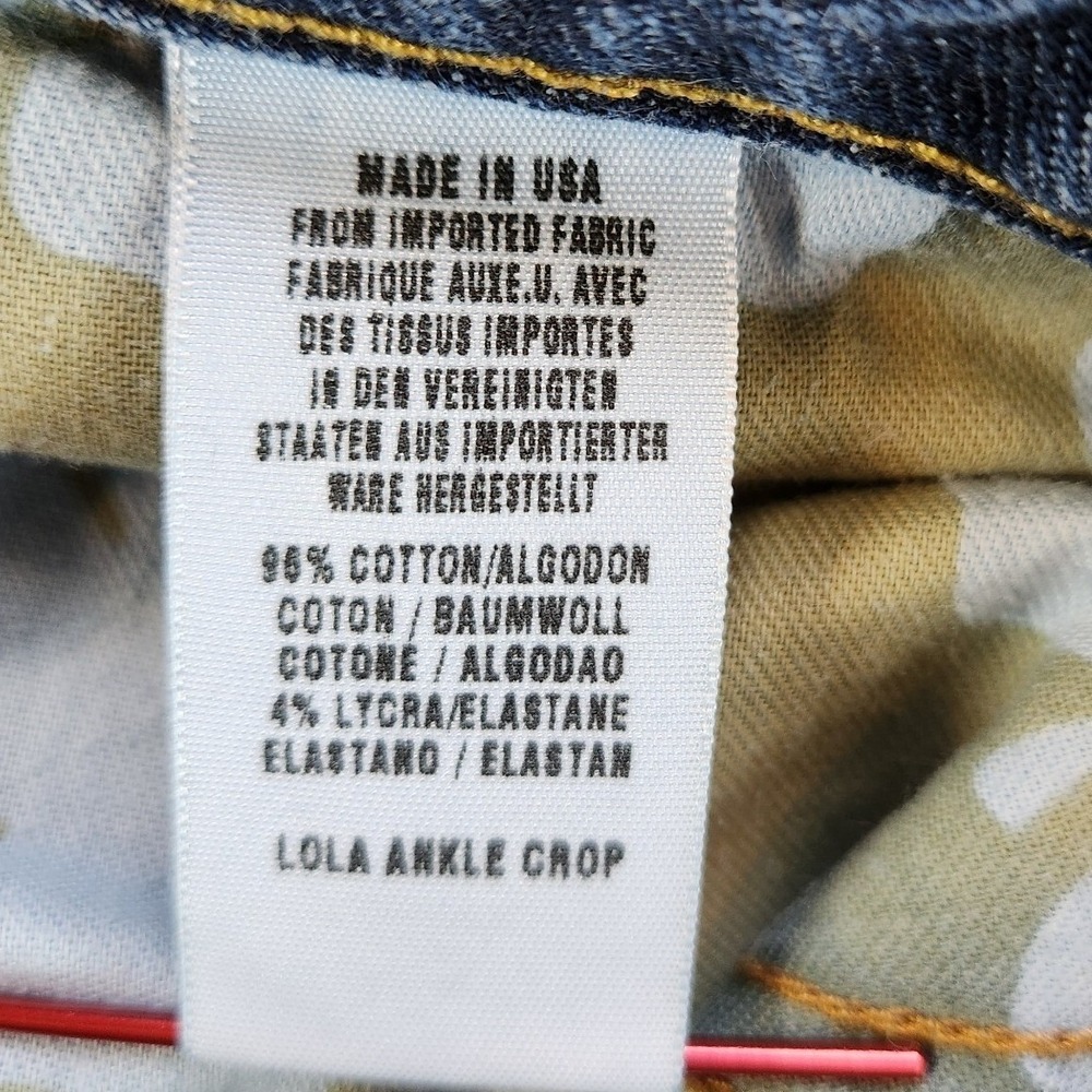 Lucky Brand Jeans Women's 12 Blue Denim Cotton Stretch Straight‎ Leg Made in USA - Picture 11 of 12